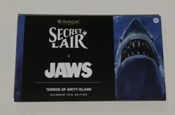 MTG Secret Lair x Jaws: Terror of Amity Island Rainbow Foil Unopened Sealed - Image 1