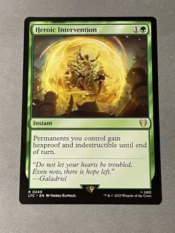 Heroic Intervention 0249 Non Foil Rare LOTR Commander MTG Near Mint - Image 1