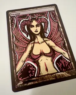 Magic The Gathering, Hand Painted Alter. Succubus Devil Demon Woman - Image 3