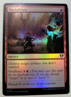 Vandalblast Commander Masters Foil - MTG - Image 1