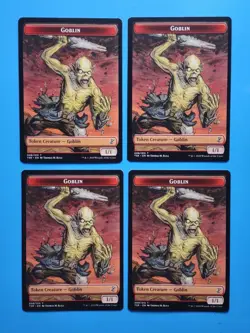 MTG 4x Goblin Token x4 NM Time Spiral Remastered Magic Playset Red 1/1 - Image 1