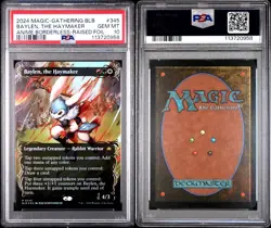 2024 MTG BLOOMBURROW ANIME BORDERLESS-RAISED FOIL BAYLEN, THE HAYMAKER PSA 10 - Image 3