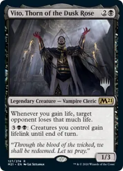 Vito, Thorn of the Dusk Rose - Promo Pack: Core Set 2021 (PPM21) (FOIL) NM - Image 1