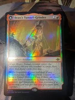 Magic The Gathering Brass's Tunnel-Grinder MTG The Lost Caverns of Ixalan Foil - Image 1
