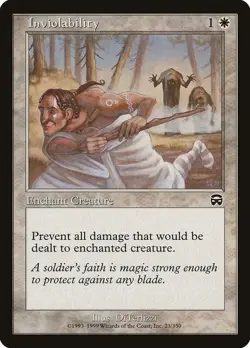 MTG magic 1x Inviolability (M/NM) Mercadian Masques - Image 1