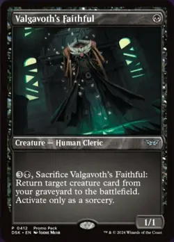 Valgavoth's Faithful - Promo Pack Light Play, English Magic the Gathering MTG Ma - Image 1