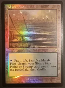 Magic The Gathering Marsh Flats (Retro Frame) Foil Modern Horizons 2 - Image 1