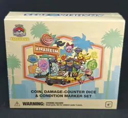 2025 Pokemon World Championships Anaheim Coin Damage Counter Dice Set Exclusive - Image 1