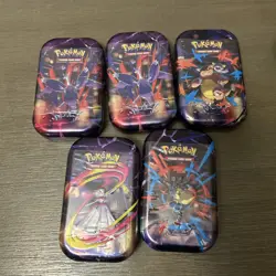 Pokemon MEGA HEROES Mini Tins Factory Sealed/ New Lot (5) - Image 1