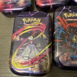 Pokemon MEGA HEROES Mini Tins Factory Sealed/ New Lot (5) - Image 3
