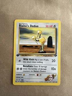 Pokemon Gym Challenge 1st Edition Blaine's Doduo 61/132 Near Mint - Image 1
