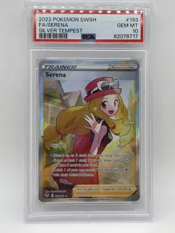 Pokemon Serena PSA 10 Gem Mint 💎 193/195 Silver Tempest Full Art 2022 - Image 1