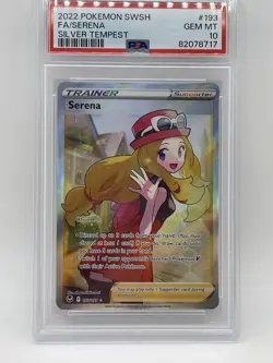Pokemon Serena PSA 10 Gem Mint 💎 193/195 Silver Tempest Full Art 2022 - Image 2