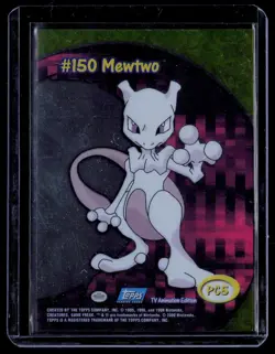 2000 Topps Pokemon TV Animation Edition Series 2 #PC5 Mewtwo Clear - Image 2