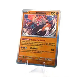 Pokemon SV: Prismatic Evolutions Bloodmoon Ursaluna 054/131 Holo NM Rare - Image 1