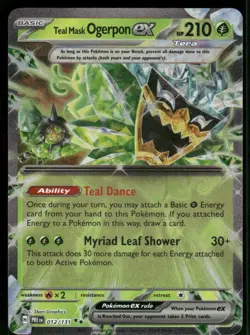 Teal Mask Ogerpon ex - 012/131 Double Rare Holo NM Pokemon SV: Prismatic Evoluti - Image 1