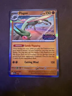 Flygon Phantasmal Flames Pre Release Stamp Promo MEP 016 Pokemon TCG NM - Image 1