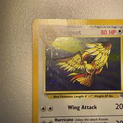 Pokemon TCG Pidgeot Jungle 8/64 Holo Unlimited Holo Rare LP - Image 3