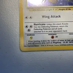 Pokemon TCG Pidgeot Jungle 8/64 Holo Unlimited Holo Rare LP - Image 4