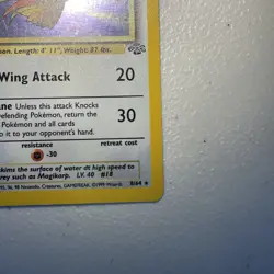 Pokemon TCG Pidgeot Jungle 8/64 Holo Unlimited Holo Rare LP - Image 5