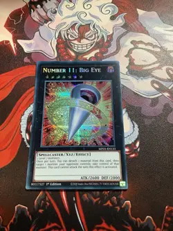 Yugioh! TCG - Number 11: Big Eye - Prismatic Secret Rare - MP25-EN133 - Image 1