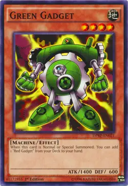 Yugioh! MP Green Gadget - DPRP-EN021 - Common - 1st Edition Moderately Played, E - Image 1