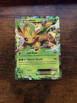 Leafeon EX Holo 10/83 XY Generations Pokemon Card Excellent Condition - Image 1