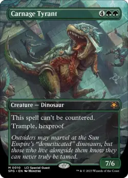 Carnage Tyrant (Borderless) -Foil Near Mint MTG Special Guests - Image 1