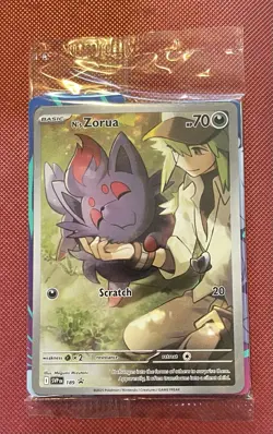 Pokemon ~ N's Zorua #189 Promo Card ~ Journey Together - Sealed - Image 1