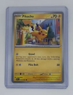 Pikachu 018/091 Cosmos Holo Scarlet & Violet Trick or Trade 2024 Pokemon Card - Image 1