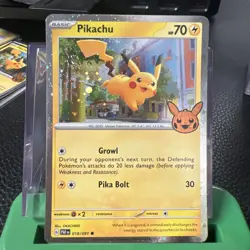 Pikachu - (Cosmos Holo) 018/091 Trick or Trade 2024 Holo - Pokemon Card - Image 1