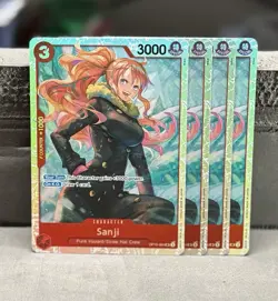 One Piece Card Game Sanji OP10-005 Super Rare Foil English Edition - Image 1