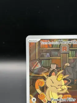 Team Rockets Meowth 203/182 SV10 Destined Rivals Illustrated Card - Image 2