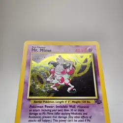 Mr. Mime 6/64 Holo Rare Jungle Pokemon Card - [MP] - Image 3