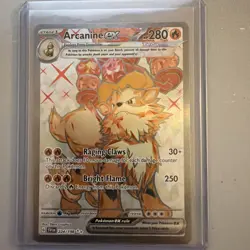 Pokemon TCG Arcanine EX Holo Card 224/198 SV01 Scarlet & Violet Base Set NM - Image 1