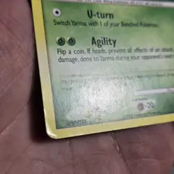 Yanma Inverted Back Error Miscut Legends Awakened Pokemon Card Heavily Played - Image 4