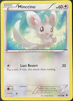 Minccino 84/98 Emerging Powers Regular - Pokemon Card - Image 1