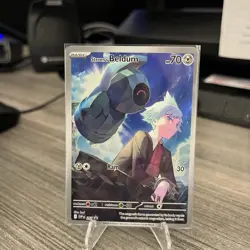 Pokemon TCG Steven's Beldum 207 Sv: Scarlet & Violet Promo Cards Holo NM - Image 1