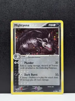 Mightyena 18/108 EX Power Keepers Cosmos Holo Rare Pokemon Card TCG - Image 1