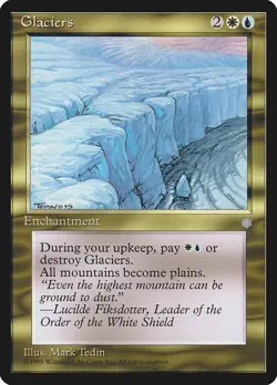 Glaciers 1x MtG Ice Age ICE SP/NM - Image 1