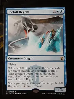 Icefall Regent , Dragons of Tarkir , Near Mint , MTG, FREE SHIPPING - Image 1