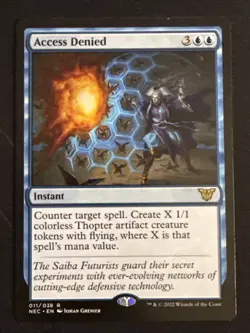 1x Access Denied (011) Commander Kamigawa: Neon Dynasty LP MTG Magic x1 MKE - Image 1
