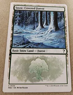 Snow-Covered Forest - #120 Regular (White Border) Mystery Booster 2 - Mtg - Image 1