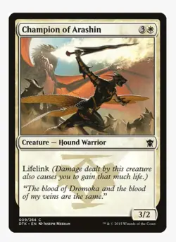 Champion of Arashin | Dragons of Tarkir DTK | MTG | Lifelink | Hound Warrior |LP - Image 1