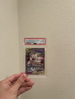 2019 POKEMON SUN & MOON COSMIC ECLIPSE #75 SOLGALEO & LUNALA GX PSA 10 - Image 1