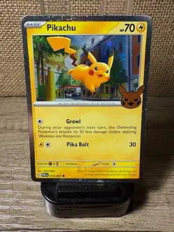 2024 Pokemon Trick or Trade - Pikachu Cosmos Holo 018/091 NM/M+! - Image 1