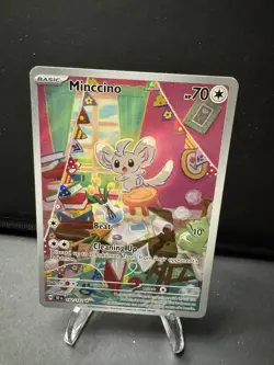 Minccino 182/162 Pokemon TCG Temporal Forces Illustration Rare - Image 1