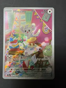 Minccino 182/162 Pokemon TCG Temporal Forces Illustration Rare - Image 3