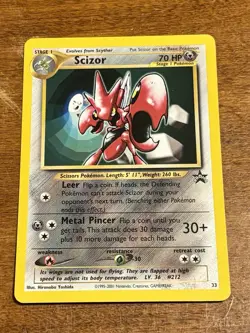 Scizor 33/53 Black Star Promo - Pokemon TCG Wizards Promo - Moderately Played - Image 1