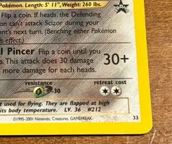 Scizor 33/53 Black Star Promo - Pokemon TCG Wizards Promo - Moderately Played - Image 5